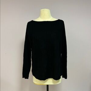 J. McLaughlin Black Cashmere Sweater, Size XS